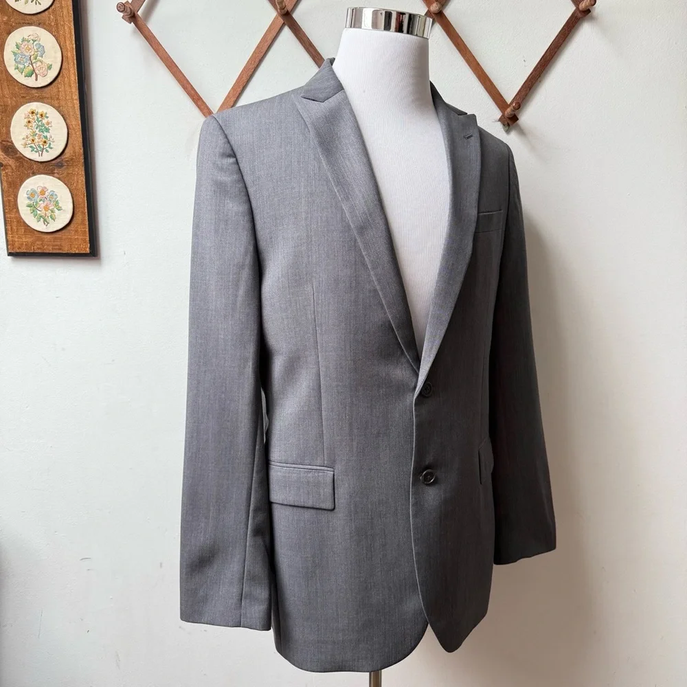 Egara Wool Slim Fit Blazer
